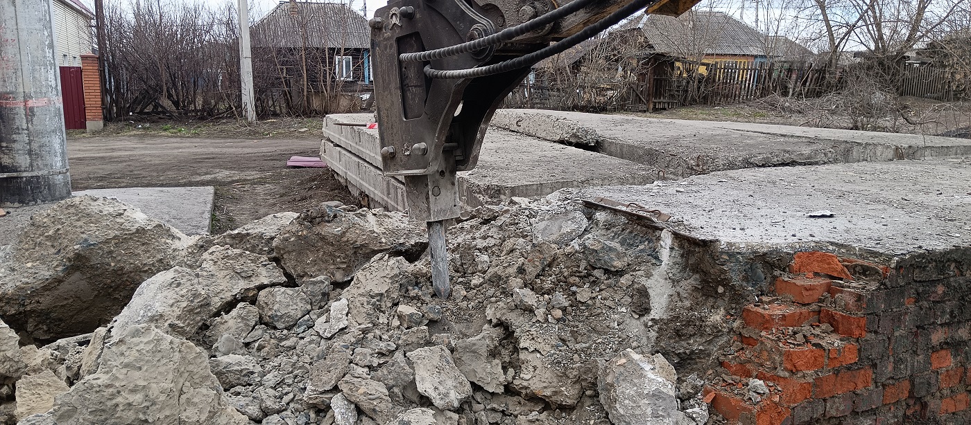 Услуги и заказ гидромолотов для демонтажных работ в Кувшиново